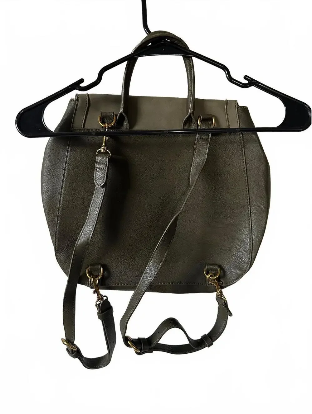 Universal Thread Olive Green Leather Backpack
